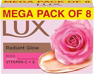 Radiant Glow Bathing Soap infused with Vitamin C & E For Superior Glow Offer Pack of 8 x 150g