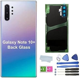 Galaxy Note 10 Plus Back Cover Glass Housing Door Replacement with Camera Lens Parts for Samsung Galaxy Note10+ Note10 Plus 5G +Tools (Aura Glow)