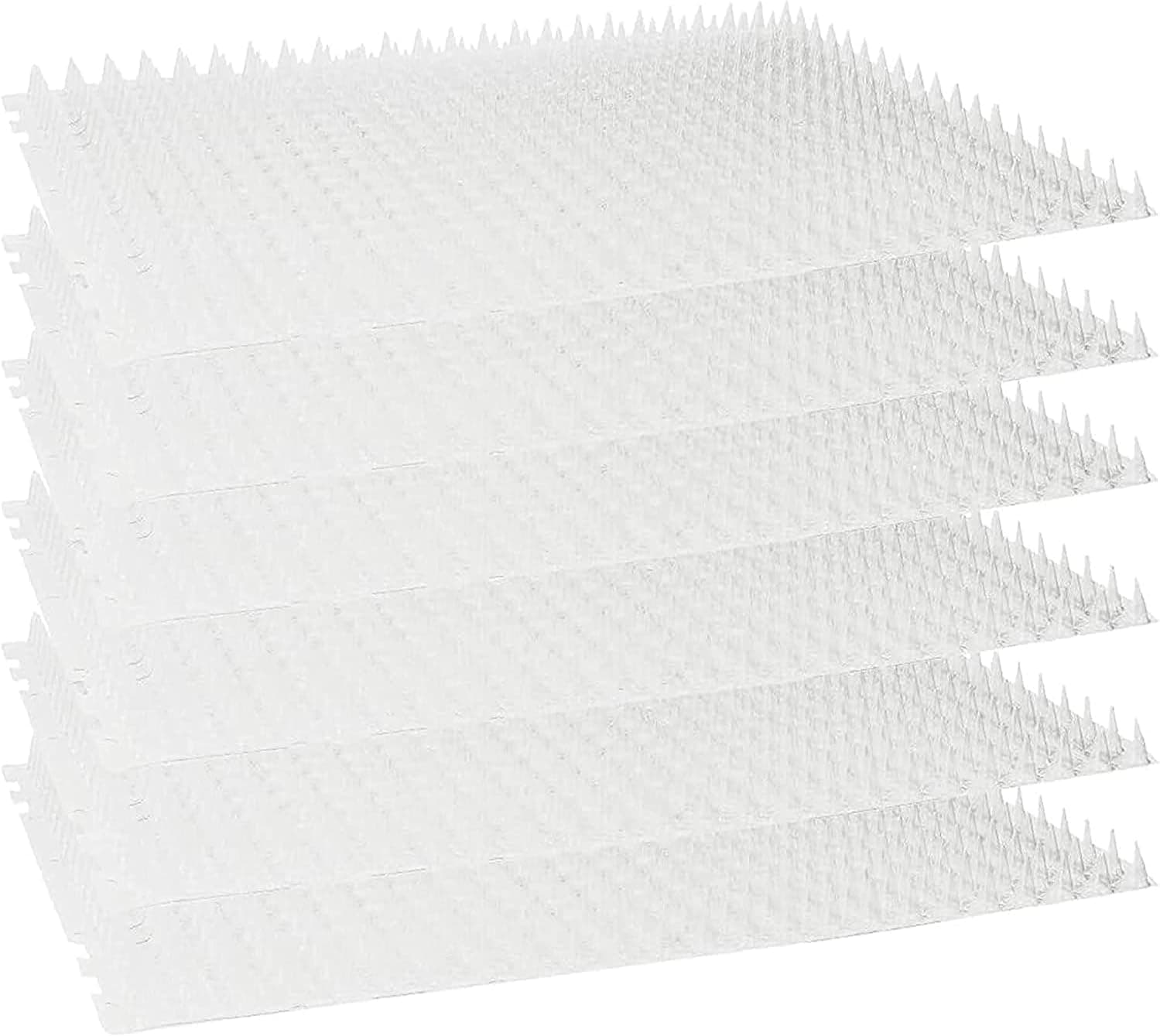 Homarden Cat Deterrent at Home - Pack of 6 Pet Deterrent Mats for Cats and Dogs - Indoor and Outdoor Spike Mats for Pet Training - Durable, Lightweight, Cut-to-Size Design - White, 16.5 x 13.2 Inches