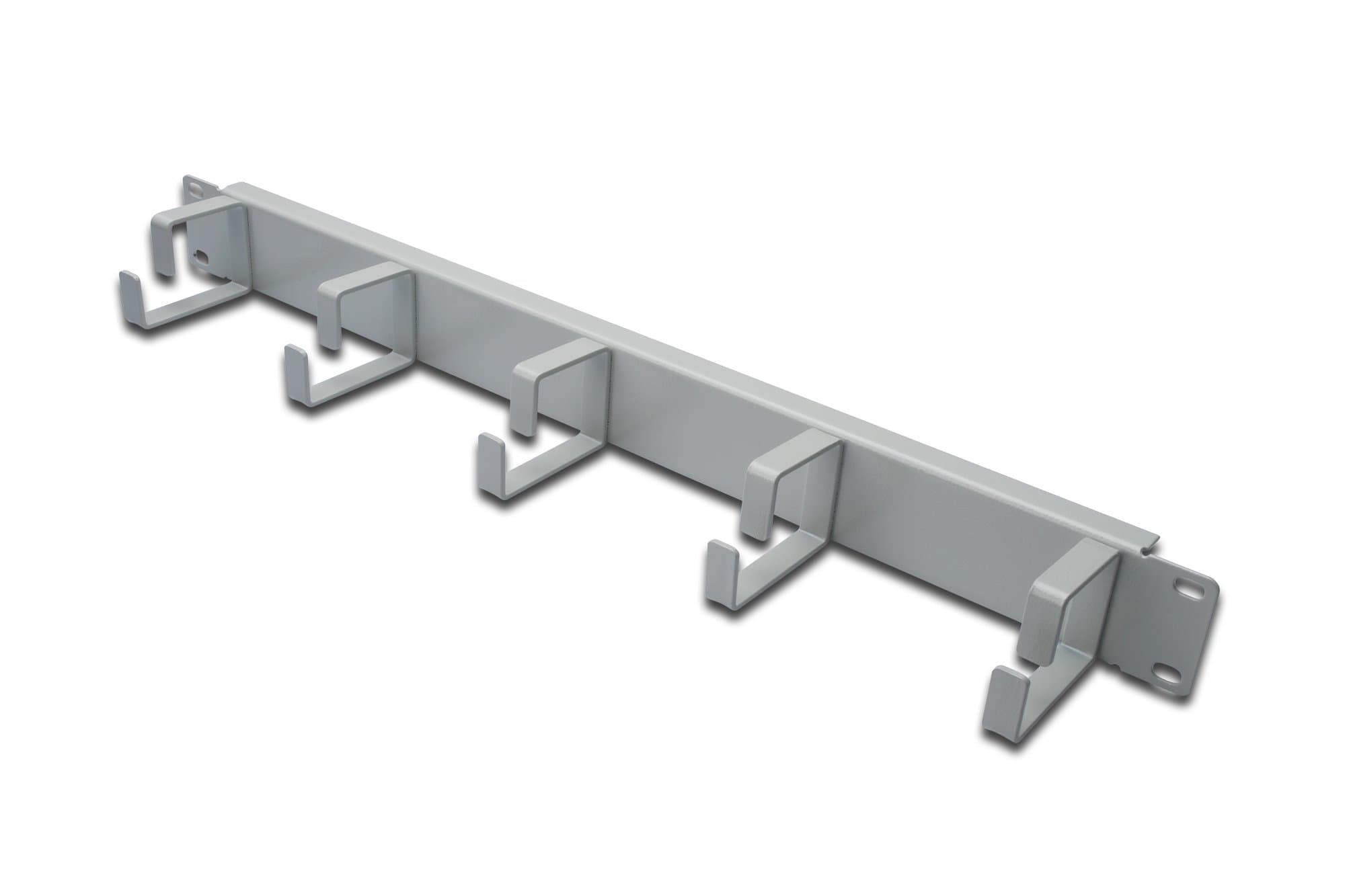Cable Patch Panel - 1U - 5 Guides 44 x 60 mm - 19 "Network Cabinet - Patch Cable - Gray