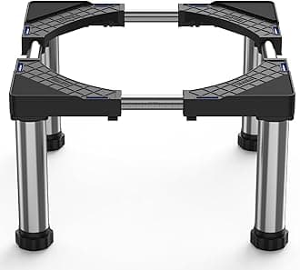 – DEWEL Base for Fridge Base, Height 28-31CM, Adjustable Base for Dishwasher, Freezer, Kitchen Cabinet and Static Household Appliances 43-67CM with 4 Sturdy Feet, Black