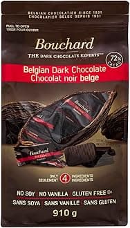 Premium Belgian Dark Chocolate with 72% Cacao | Individually Wrapped Pieces (2 LB) (2 pack)