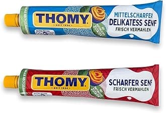 German Mustard Set - Deli & Extra Hot - 2 x 200 ml - Thomy - Germany