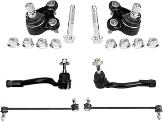 TRQ Front Steering & Suspension Kit Ball Joint Sway Bar Stabilizer Link Tie Rod Compatible with 2015-2017 Hyundai Sonata