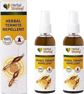 Herbal Strategi Termite Repellent Spray - Natural, Vegan & Eco-Friendly | 100% Herbal and Chemical free | Baby and Pet safe | Ayush certified | 100ml (Pack of 2)
