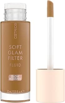 Catrice Soft Glam Filter Fluid, Base, No. 080, Brown, Nourishing, Natural, Shiny, Radiant, Vegan, Oil-Free, Perfume Free, Alcohol-Free, Pack of 1 (30 ml)