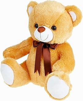 Storio Toy Cute Huggable Teddy Bear | 30 cm | Plushie Soft Toys for Kids | Plush Soft Toys for Baby Boys and Girls Kids - Brown | Best Gift
