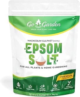 Epsom Salt for Plants 400 g | Magnesium Sulphate Organic Fertilizer | Boost Flowering & Fruiting | Ideal for Vegetables, Terrace Garden & Indoor Plants | 100% Water Soluble Plant Nutrient