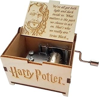 TheLaser'sEdge Harry Potter Sirius Quote Mini Music Box - Black