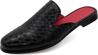 MHB Men's Mule Stylish Backless Slip-On Loafer Casual Dress Sandal Shoes Fashionable Slipper for Men Plus Size 7-13