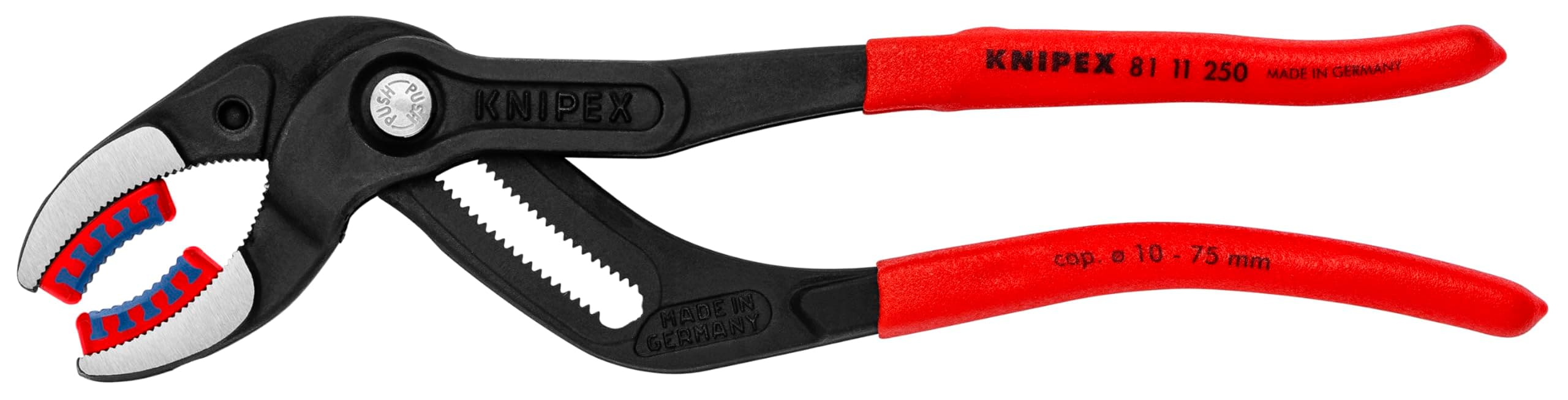 KNIPEX - 81 11 250 Tools - Pipe Gripping Pliers With Replaceable Plastic Jaws (8111250)