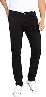WULFULMen's Slim Fit Skinny Stretch Comfy Denim Jeans Pants