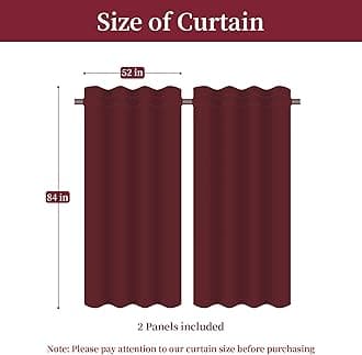 Loom and Mill Luxury Damask Curtains for Bedroom, Lined Chenille Jacquard Blackout Curtains 2 Panels with Tiebacks, Window Curtain for Living Room Banquet Decor, Rod Pocket(52”Wx 84”L, 2 Panels)