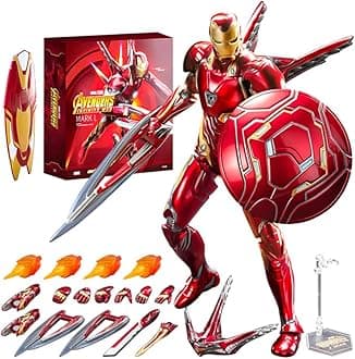 ZD Toys Marvel Studios 10th-Aniversary Series Avengers: Infinity War Iron Man MK50 Mark L 7 Inches Action Figure(Iron Man MK50 (Deluxe Edition))