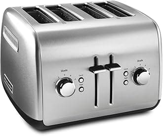 KitchenAid 4 Slice Manual Lift Toaster KMT4115SX, Stainless Steel