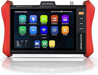 4K 12MP IP Camera Tester, WANLUTECH 90W PoE Power Output 8'' Touchscreen CCTV Test for 8MP TVI CVI AHD CVBS Cameras, SFP Test, RJ45 Cable TDR Test, WiFi Network Tools, HDMI VGA (E89)