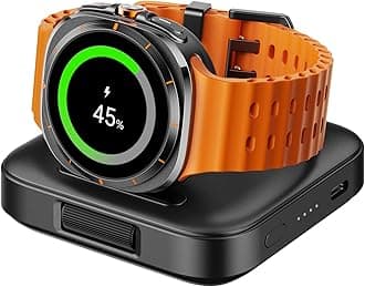 1800mAh Charger for Samsung Galaxy Watch 8/8 Classic/7/Ultra/FE/6/6 Classic/5/5 Pro/4/4 Classic/3/Active 2/Active, Portable Watch Charging Station for Travel, SwanScout 303S