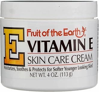 Fruit of the Earth Vitamin E Skin Care Cream 4 oz per Jar- Pack of 8