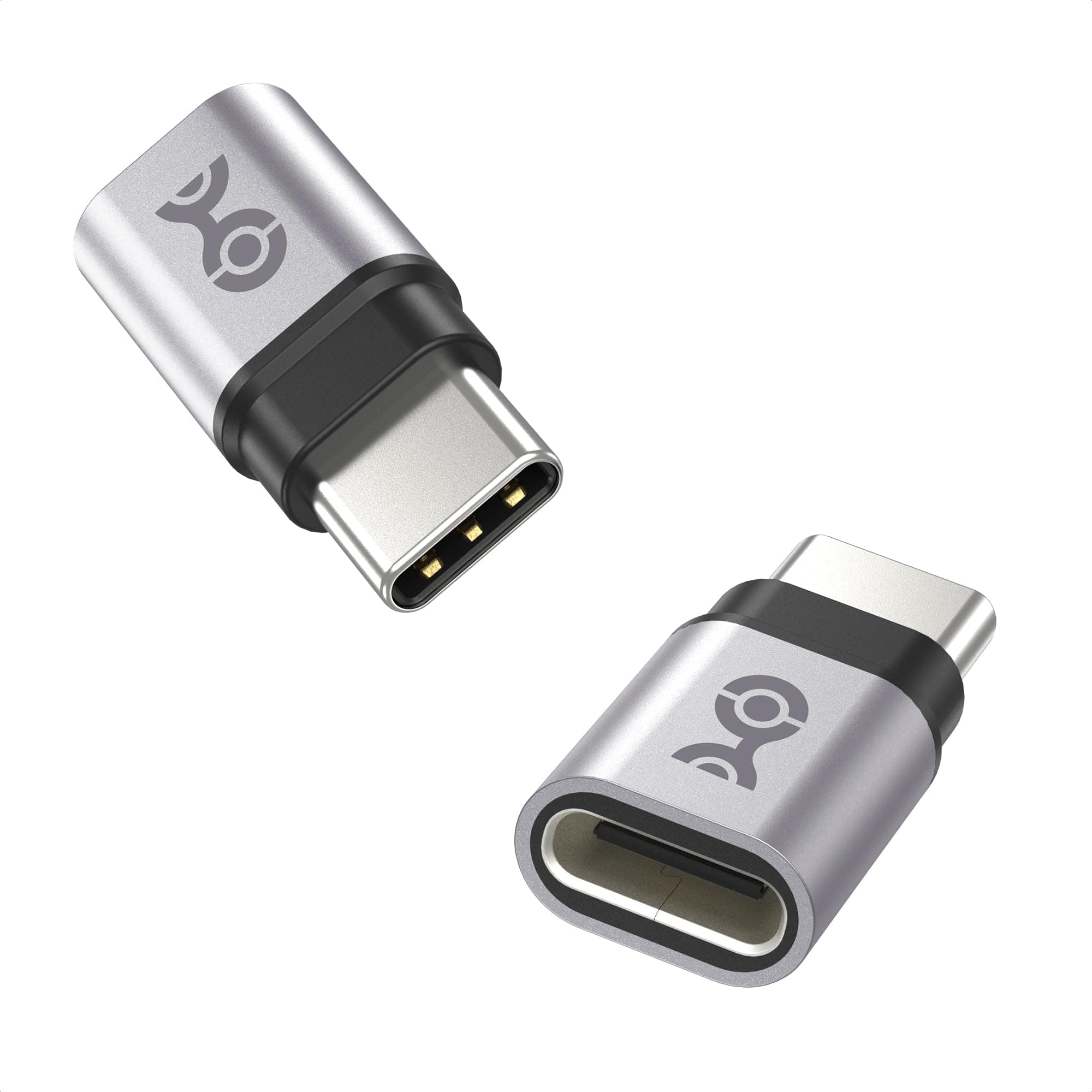 Cable Matters 2-Pack USB C Extender Adapter, Up to [4K@240Hz Video, 240W Charging, 40Gbps Data Transfer], USBC Female to USBC Male Adapter, USB Type C Extender