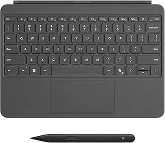 Microsoft Surface Pro Keyboard and Slim Pen 2 Bundle for Surface Pro 12" Device, Alcantara Material, Slate