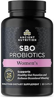 Probiotics for Women, SBO Probiotics Women's 60ct, Digestive and Immune Support, Bloating Relief for Women, Gluten Free, Superfoods Blend, 25 Billion CFUs*