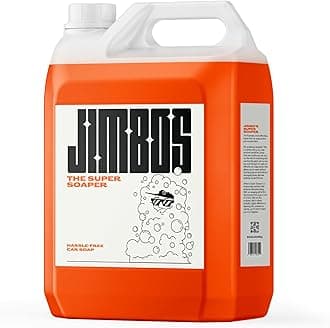 Jimbos SUPER SOAPER – Touchless Car Wash Soap Concentrate | High Foaming pH Neutral Car Shampoo for Foam Cannon, Pressure Washer & Rinseless Wash | Safe for Ceramic Coatings – 128 Fl oz