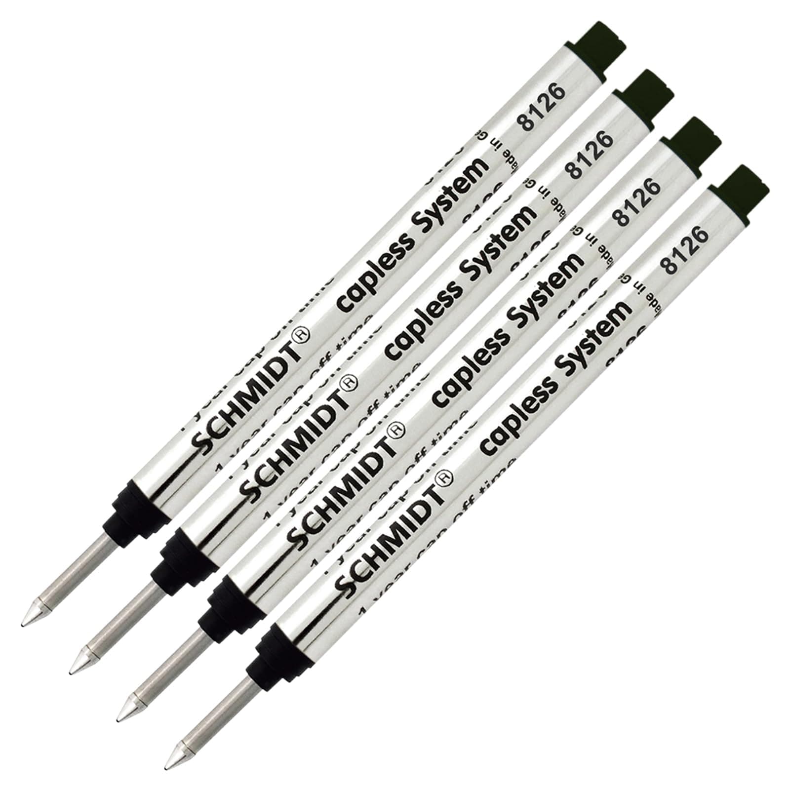 4 Pack - 8126 Capless Rollerball - Black Ink