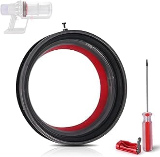 WYWY.Wide Dust Bin Top Fixed Sealing Ring Replacement for Dyson V10/SV12 Vacuum Cleaner Dust Bucket Sealing Ring Replacement Parts with Trigger Lock