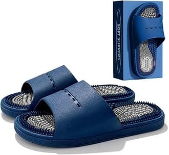 Acupressure Massage Slippers Acupressure Foot Massager Shoes Reflexology Sandals Gift for Men Women Reduce Feet Neuropathy Pain Relief and Tension