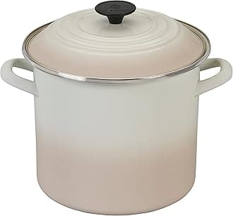 Le Creuset Meringue Enamel on Steel 8 Quart Stockpot