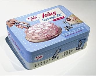 Tala Icing Syringe Set in A Tin, with Six Nozzles and Icing Booklet