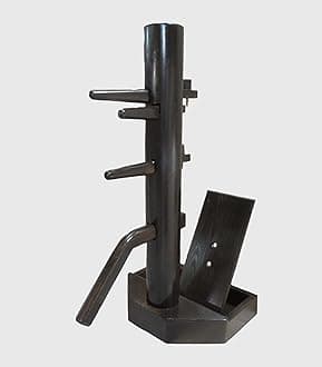 Wing Chun Wooden Dummy with Base and Chest with Lid