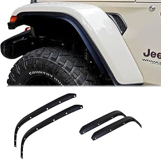 Front & Rear Fender Flares Extensions Set Fits 2018-2023 for Jeep Wrangler JL JLU Unlimited Rubicon 2/4 Doors Wheel Fender Liner
