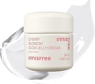 Cherry Blossom Glow Jelly Cream with Niacinamide, Korean Hydrating Moisturizer for Smooth, Radiant Skin