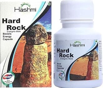 Hard Rock Capsules Help To Boost Your Stamina and Vitality | Ashwagandha, Safed Musli, Gokshur, Gheekwar, Kuram, and many more | 100% Natural | Best Choice for Men's Health.