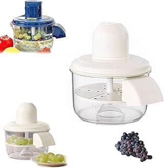 Electric Grape Peeling Machine,Garlic Peeler Machine,Automatic Small Fruit Tomato Peeler Tool,Rechargeable Commercial Smart Fruit Skin Remover Machines for Grapes, Garlics,Tomato,Cherry (White)