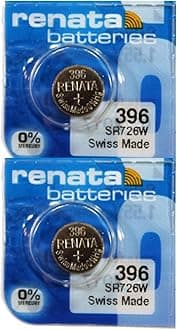 396 SR726W Batteries - 1.55V Silver Oxide 396 Watch Battery (2 Count)