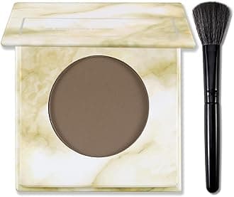 Erinde Matte Brown Contour Palette, Warm Toned Face Sculpting Bronzer Pressed Powder Contour, Lightweight, Ultra-Blendabled, Multiuse Baked Contouring Makeup for Light Skin Tone, 02 Dark Brown