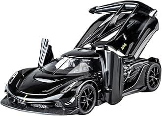 Toy Cars Model Jesko Black Alloy Collectibles Die-cast Vehicles with Sound and Light