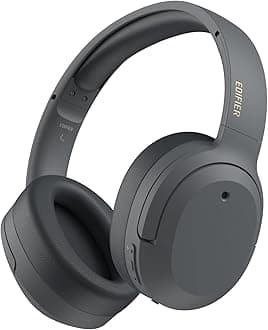 W820NB Plus Hybrid Active Noise Cancelling Headphones, Over Ear Bluetooth V5.2 Headphones with LDAC Codec, Hi-Res Audio, Fast Charge, Ideal for Travel, Flight, Train and Commute(Grey)