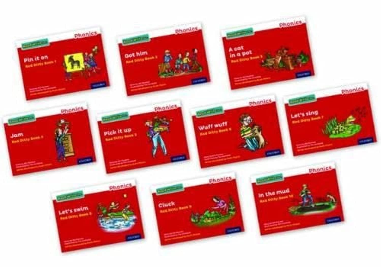 Read Write Inc. Phonics: Red Ditty Books Mixed Pack of 10 (Read Write Inc. Phonics Second Edition) Paperback – 7 July 2016