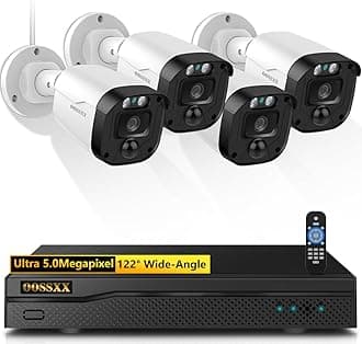 Full HD 5MP Definition Wired Security Camera System Outdoor Home Video Surveillance Cameras CCTV Camera Security System Outside Surveillance Video Indoor