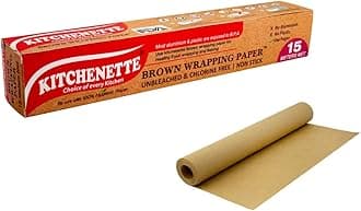 Kitchenette Brown Food Wrapping and Baking Paper (Unbleached & Chlorine Free) - 15 Meters