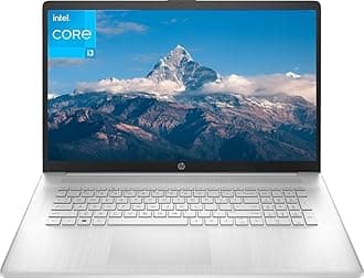 HP2023 17 Laptop, 17.3" HD Display, Intel Core i3 1125G4 Processor, 8GB RAM, 256GB SSD, Intel UHD Graphics, Wi-Fi, Bluetooth, Numeric Keypad, Windows 11 Home in S Mode