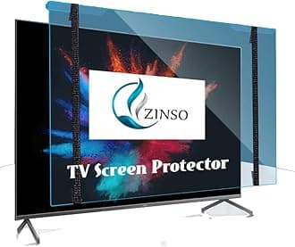 ZINSO 45 Inch 3mm Acrylic TV Screen Guard | 9H Hardness | Scratch & Splash Resistant | ISO Certified Protection with Ultra HD Clarity