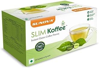 Slim Koffee - Instant Green Coffee Premix - Powerful Antioxidant, Aids Weight Regulation
