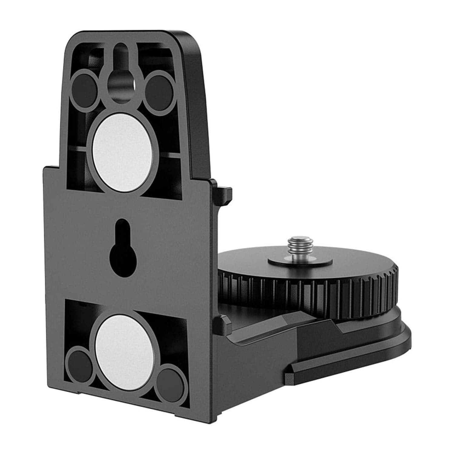 – Multifunctional Magnetic Laser Level Bracket - L-Shape Wall Mount Adapter With 5/8inch 1/4inch Fitting and 360 Degree Fine-Tuning Rotation