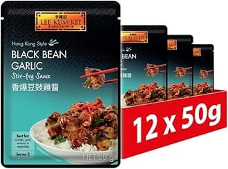 Lee Kum Kee Stir Fry Sauce, Black Bean and Garlic Hong Kong Style, 50 g (Pack of 12)