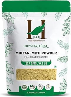 Natural Multani Mitti/Fullers Earth Powder (Bentonite Clay) - for Face Pack 227g / 0.5 LB / 08 oz