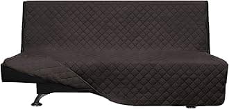 Easy-GoingFuton Slipcover Reversible Sofa Cover Armless Couch Cover Water Resistant for Pets & Kids (Chocolate/Chocolate)OEKO-TEX STANDARD 100